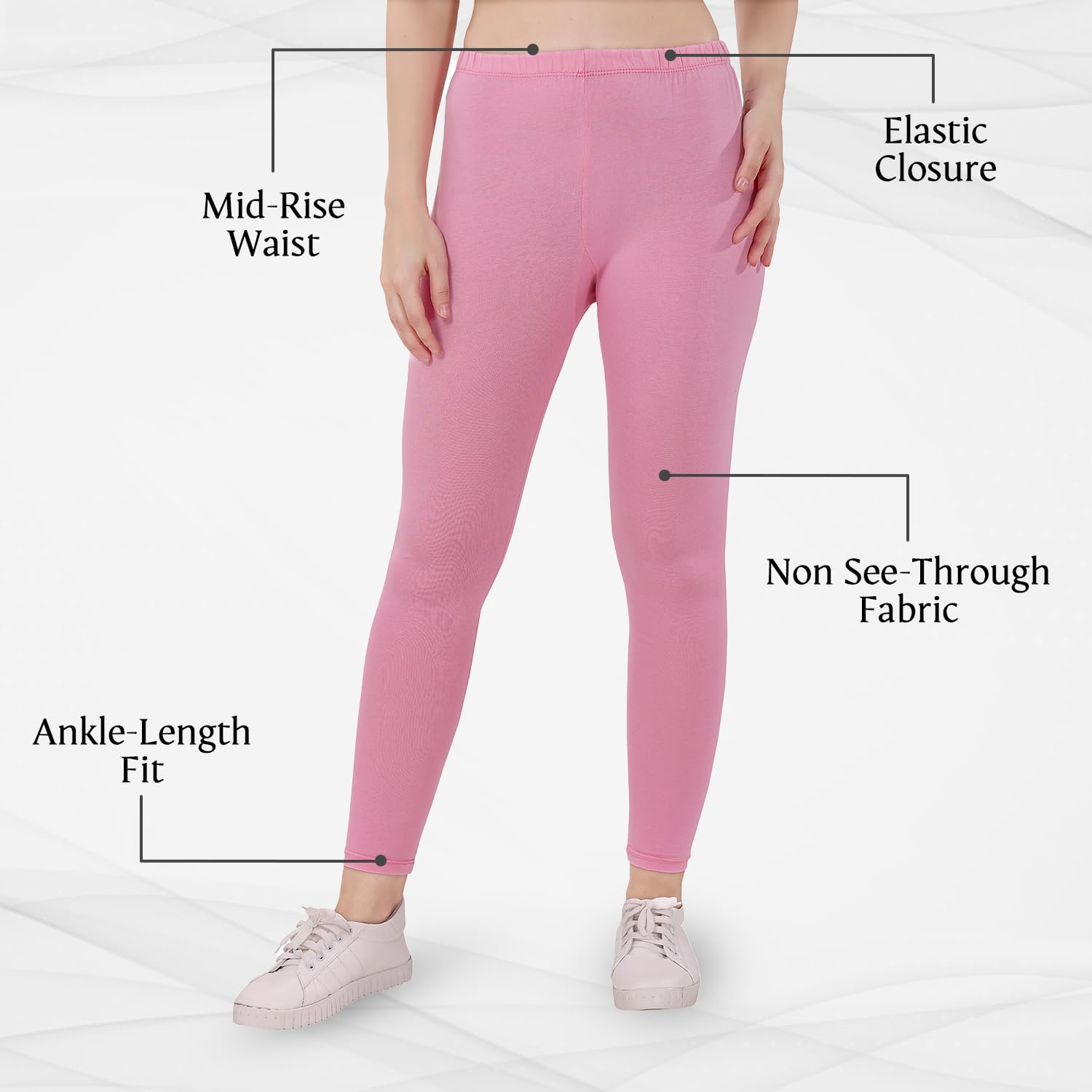 TRASA Women's Skinny-Fit Ankle Leggings - Image 151