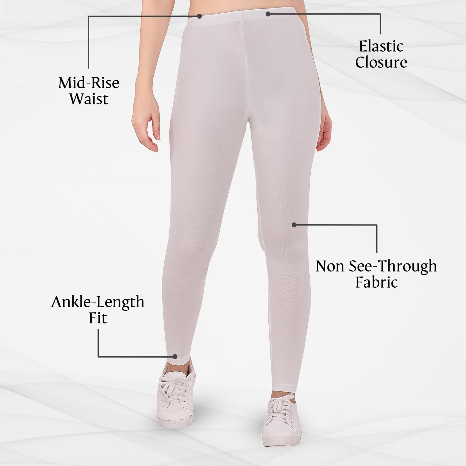 TRASA Women's Skinny-Fit Ankle Leggings - Image 159