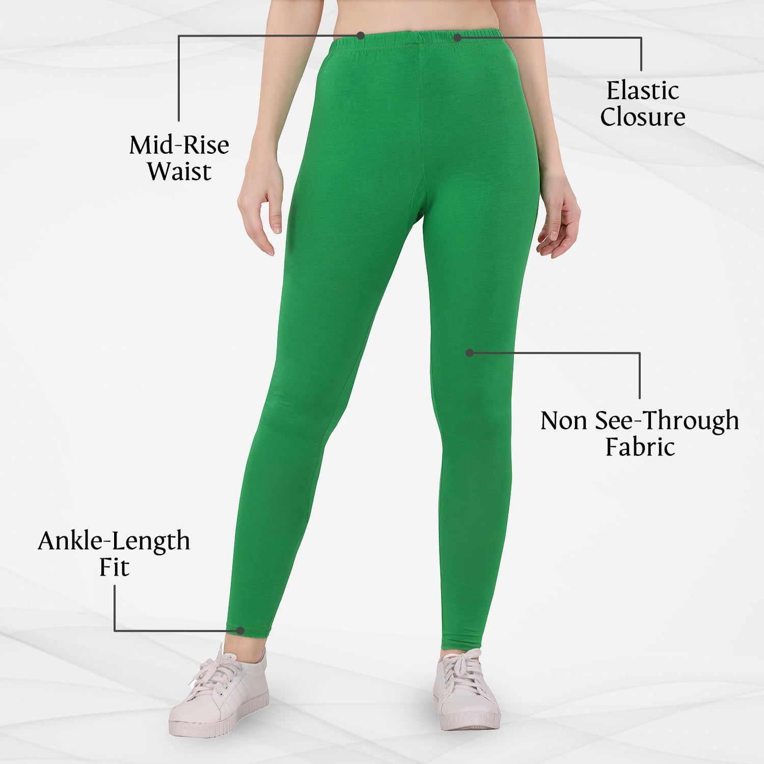 TRASA Women's Skinny-Fit Ankle Leggings - Image 167