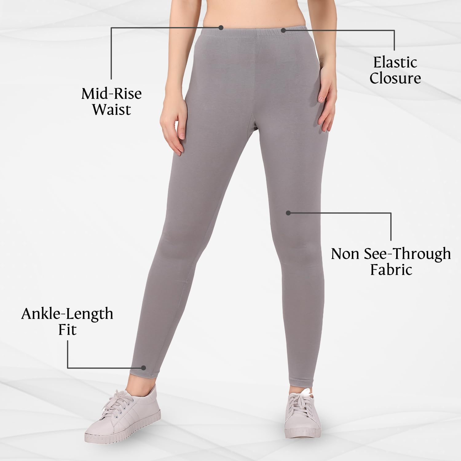 TRASA Women's Skinny-Fit Ankle Leggings - Image 176