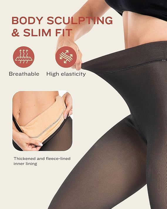 FLYNGO Women's Fleece-Lined Thermal Leggings - Image 4