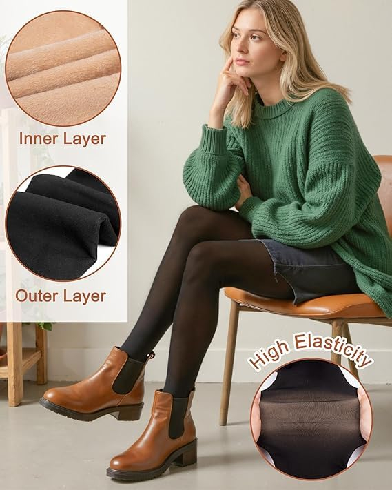 FLYNGO Women's Fleece-Lined Thermal Leggings - Image 6