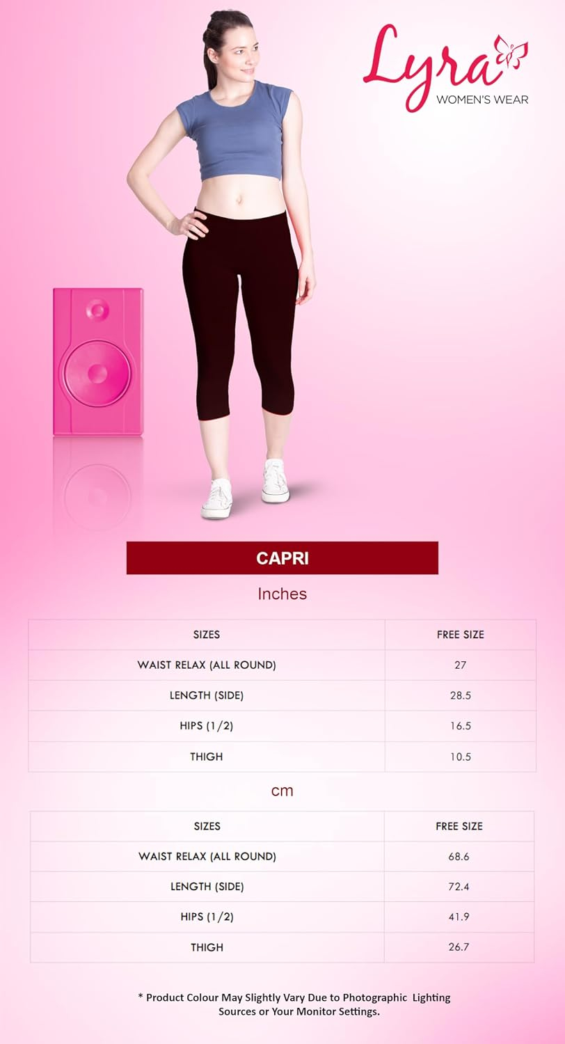 Lyra Women's High-Rise Cotton Capri Leggings - Image 8