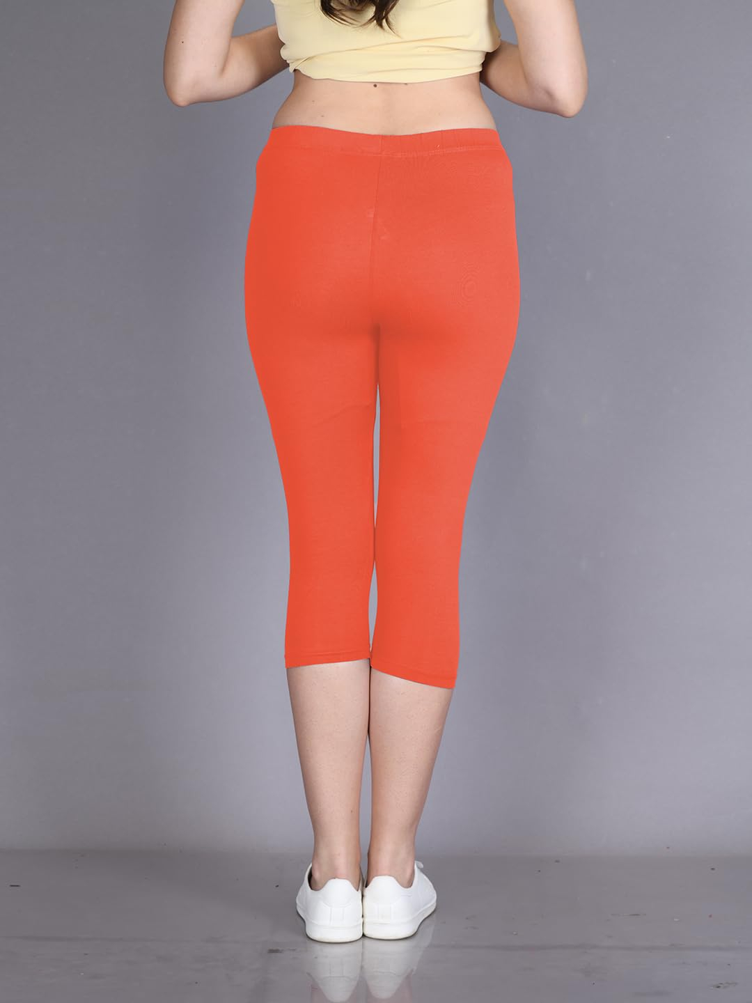 Lyra Women's High-Rise Cotton Capri Leggings - Image 16