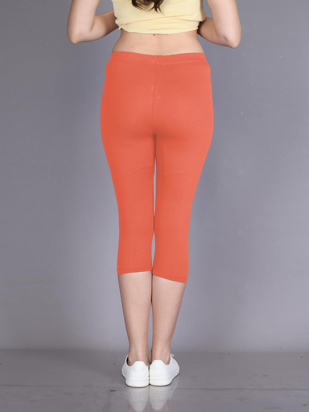 Lyra Women's High-Rise Cotton Capri Leggings - Image 22