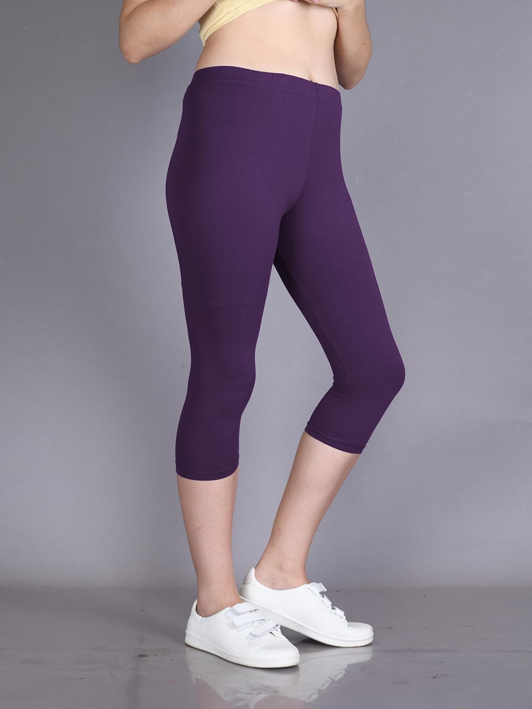 Lyra Women's High-Rise Cotton Capri Leggings - Image 31