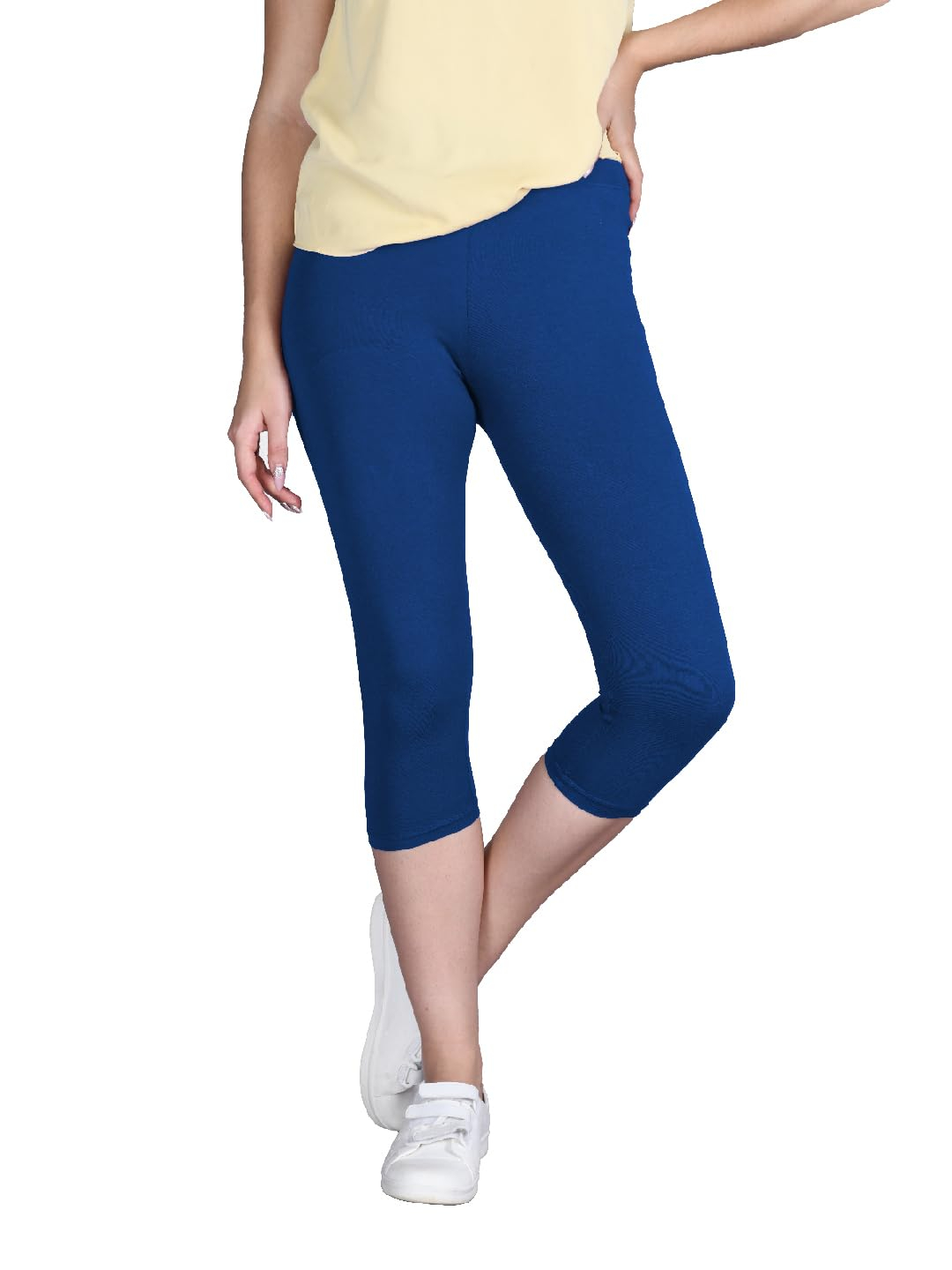 Lyra Women's High-Rise Cotton Capri Leggings - Image 35