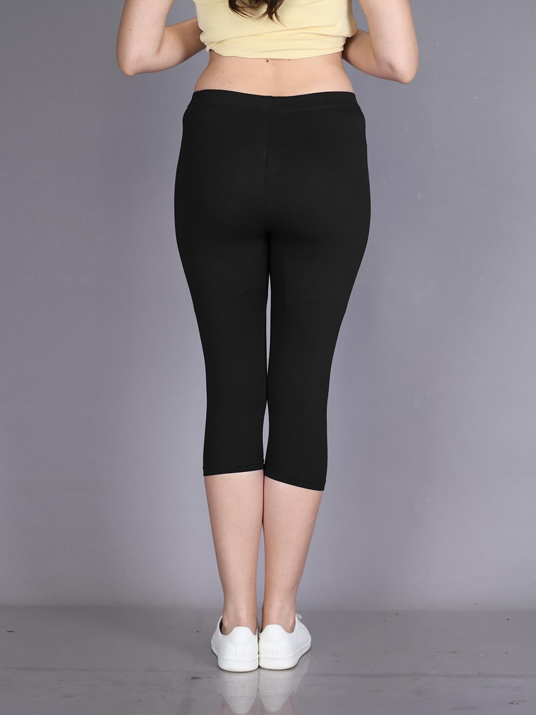 Lyra Women's High-Rise Cotton Capri Leggings - Image 42