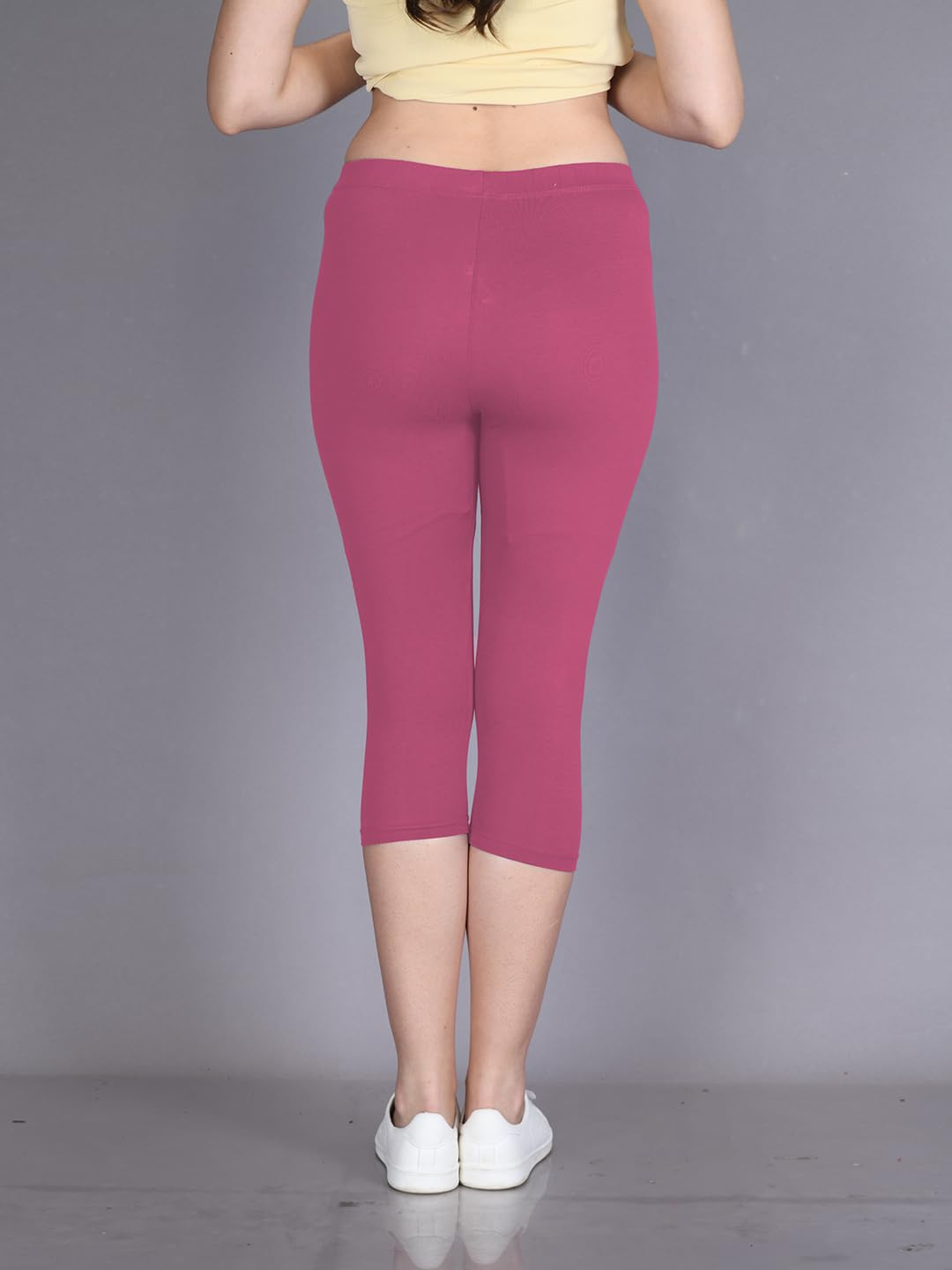 Lyra Women's High-Rise Cotton Capri Leggings - Image 51