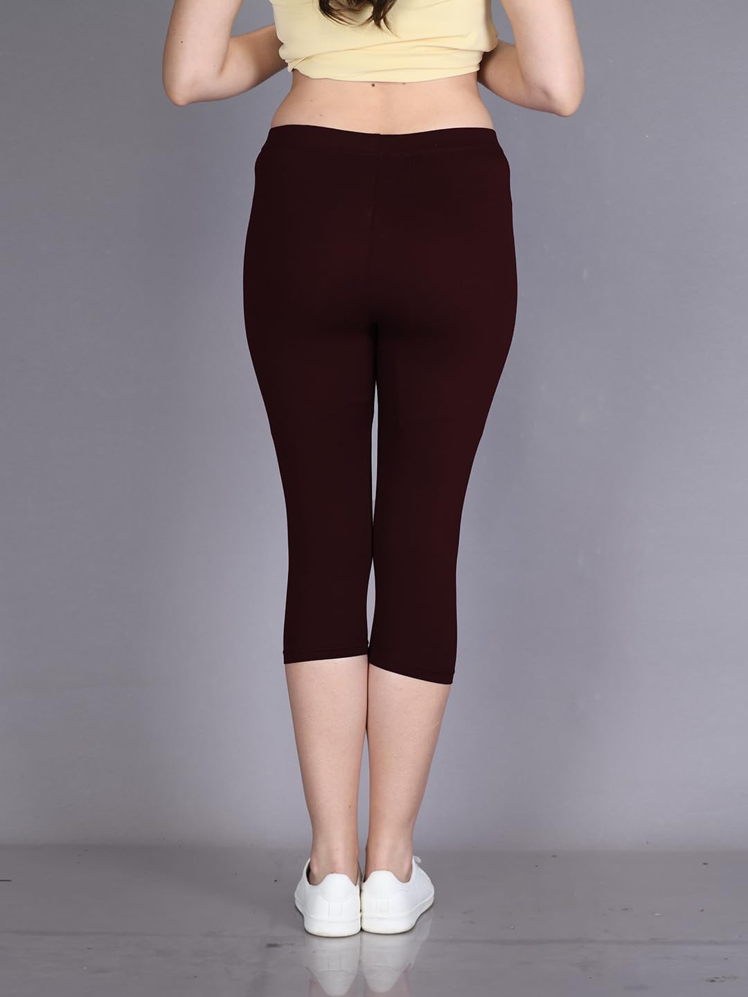 Lyra Women's High-Rise Cotton Capri Leggings - Image 69