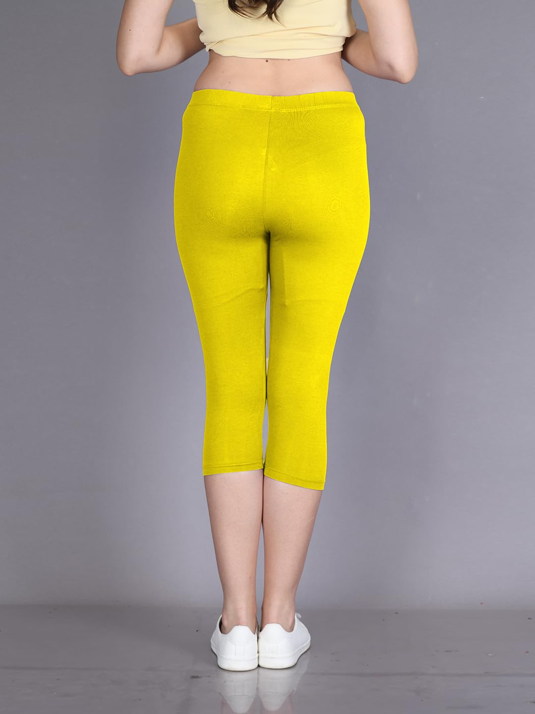 Lyra Women's High-Rise Cotton Capri Leggings - Image 81