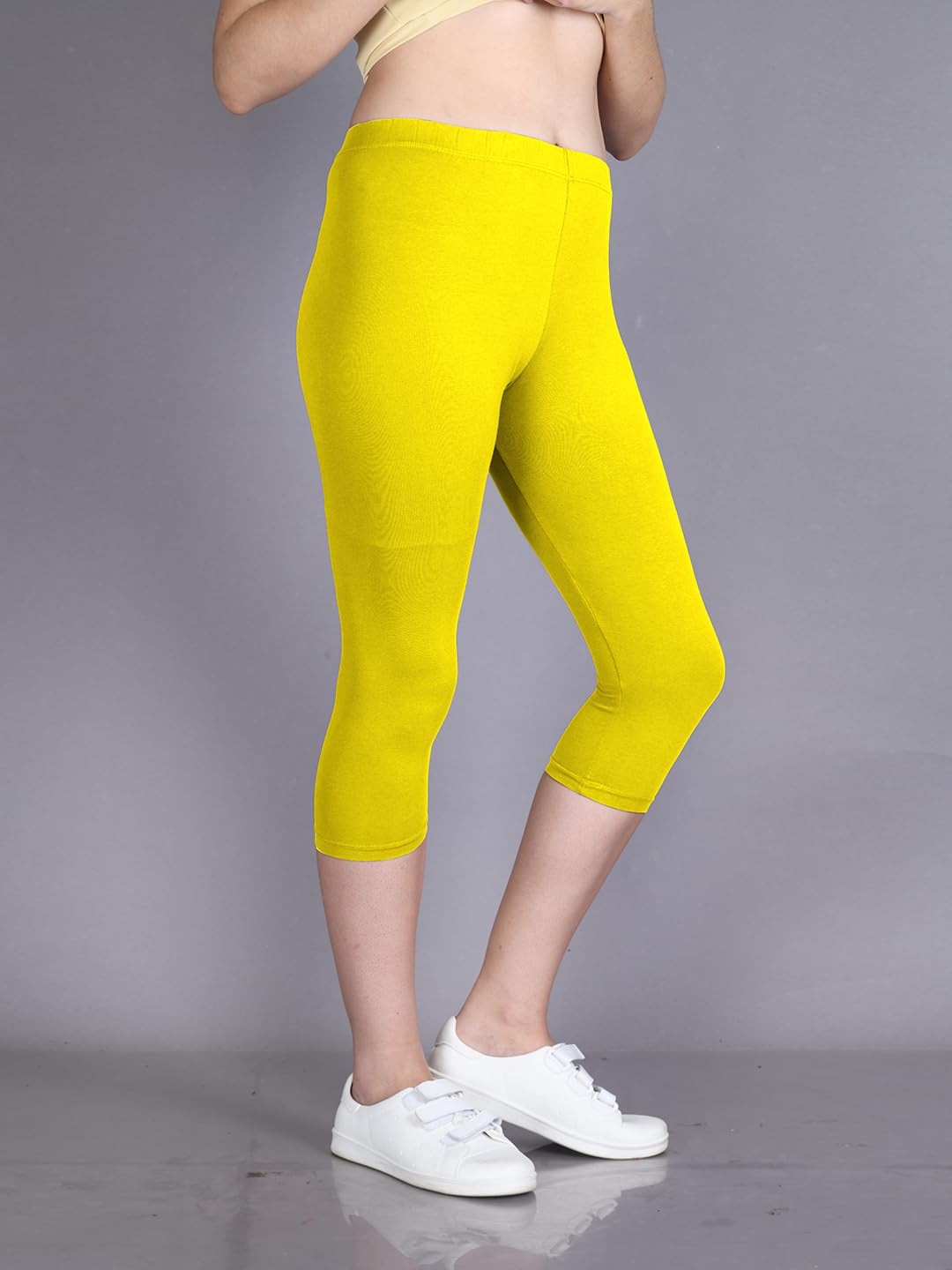 Lyra Women's High-Rise Cotton Capri Leggings - Image 83