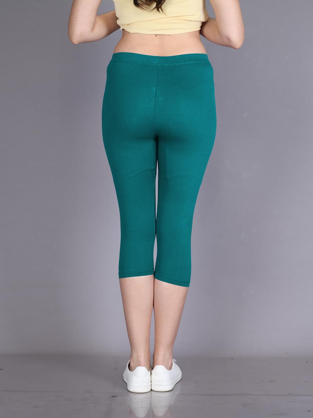 Lyra Women's High-Rise Cotton Capri Leggings - Image 87