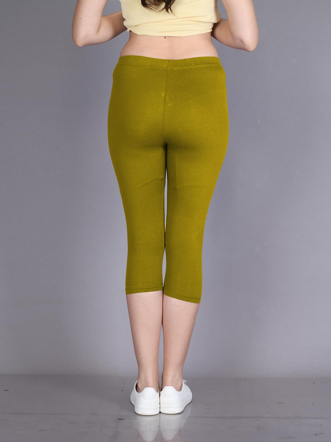 Lyra Women's High-Rise Cotton Capri Leggings - Image 93