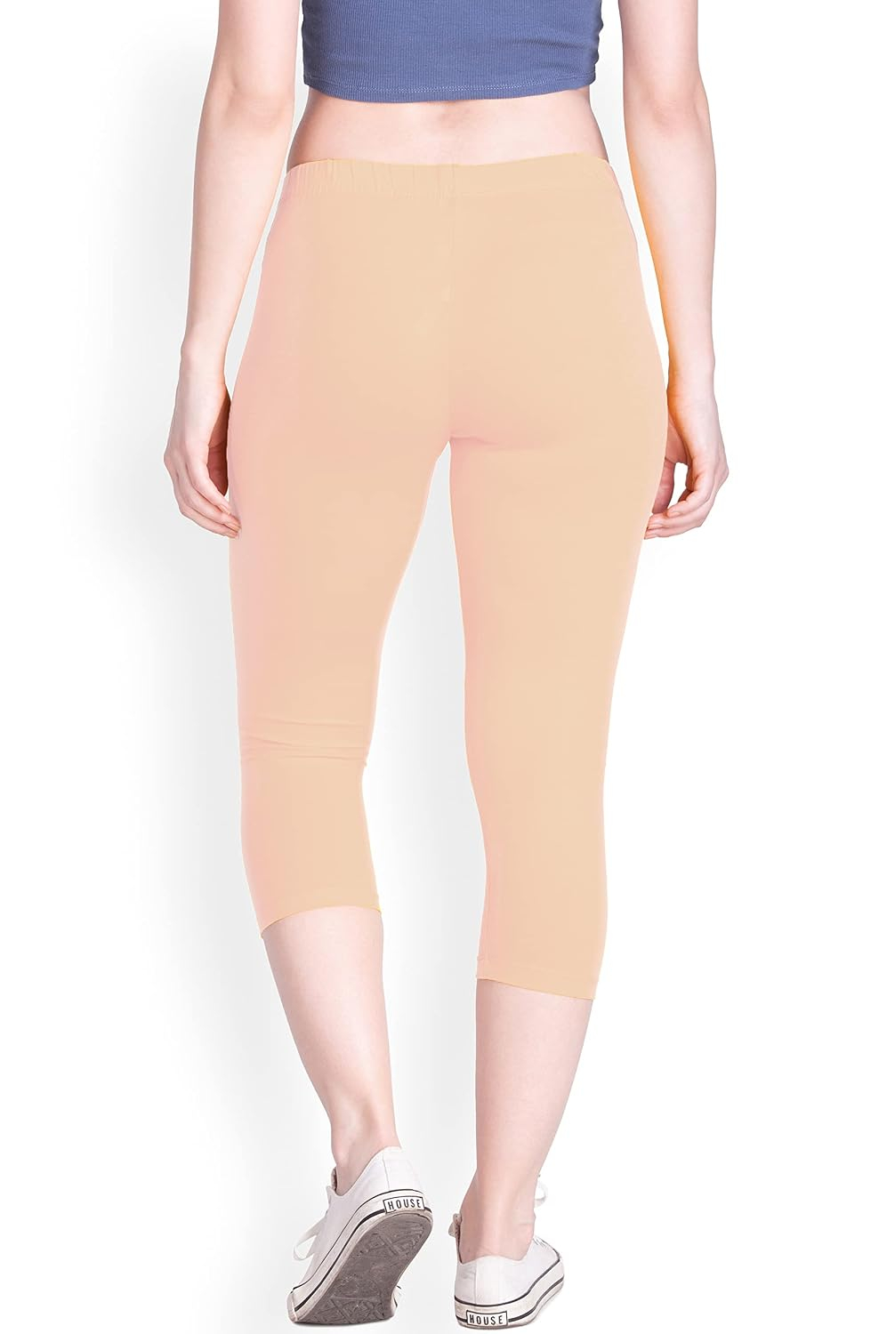 Lyra Women's High-Rise Cotton Capri Leggings - Image 108