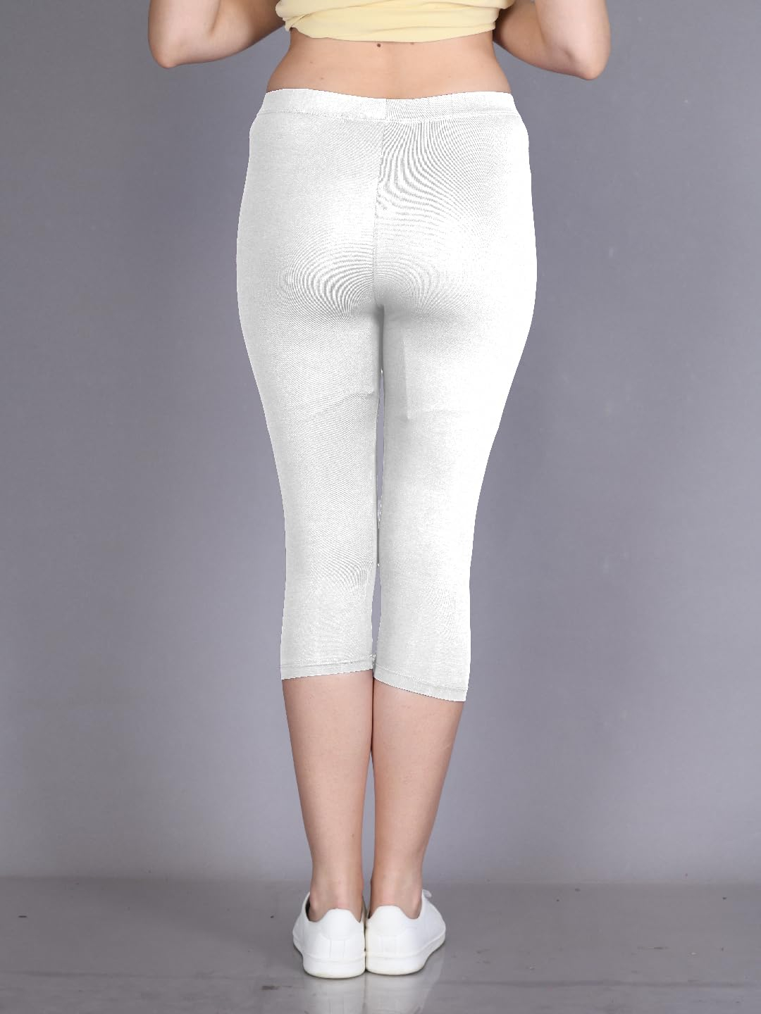 Lyra Women's High-Rise Cotton Capri Leggings - Image 111