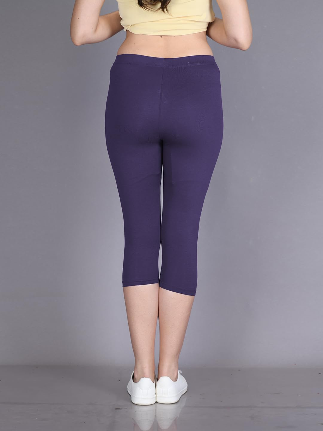 Lyra Women's High-Rise Cotton Capri Leggings - Image 124
