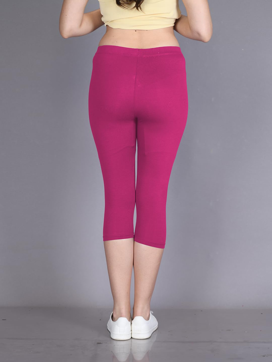 Lyra Women's High-Rise Cotton Capri Leggings - Image 142