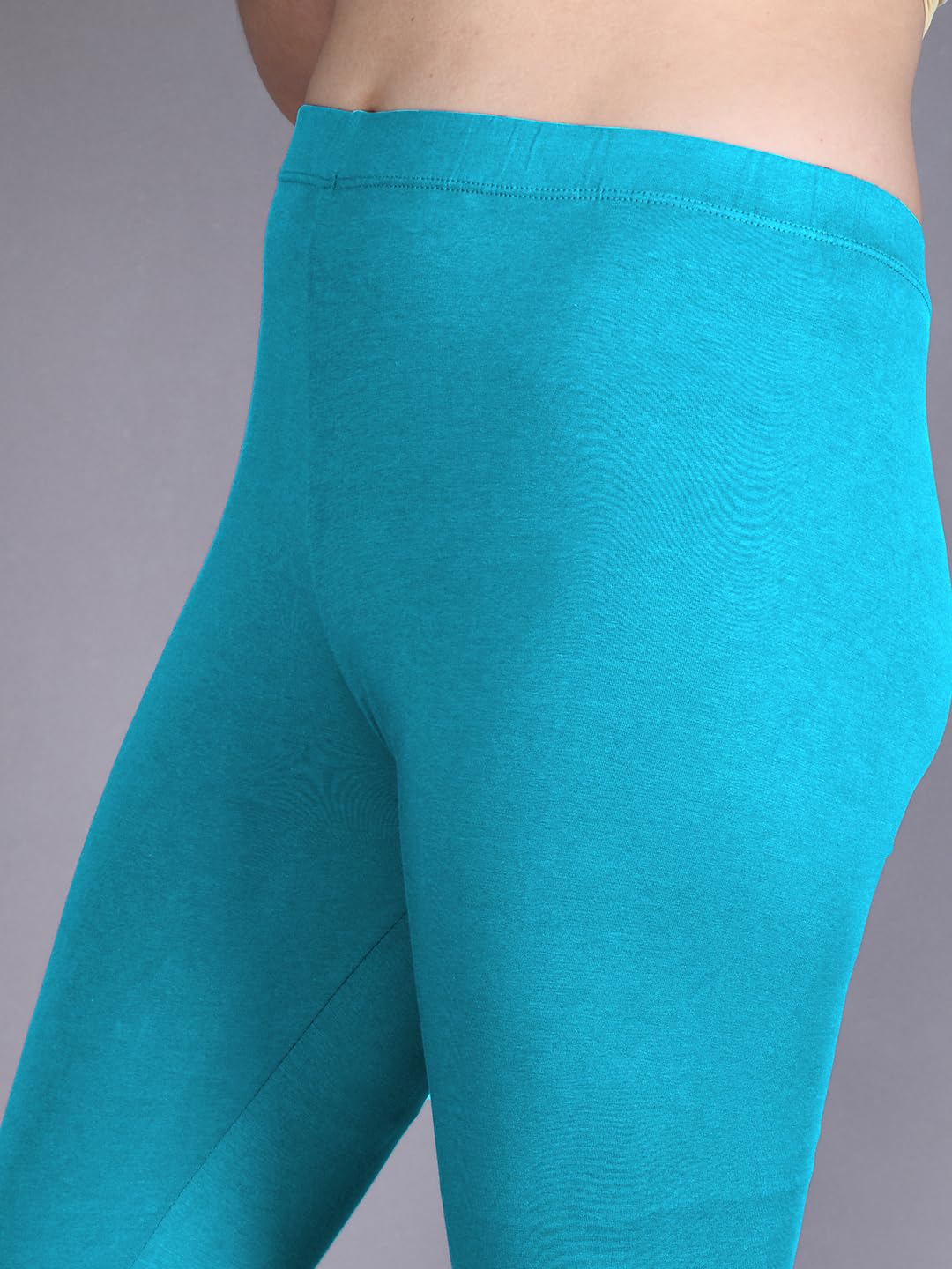 Lyra Women's High-Rise Cotton Capri Leggings - Image 159