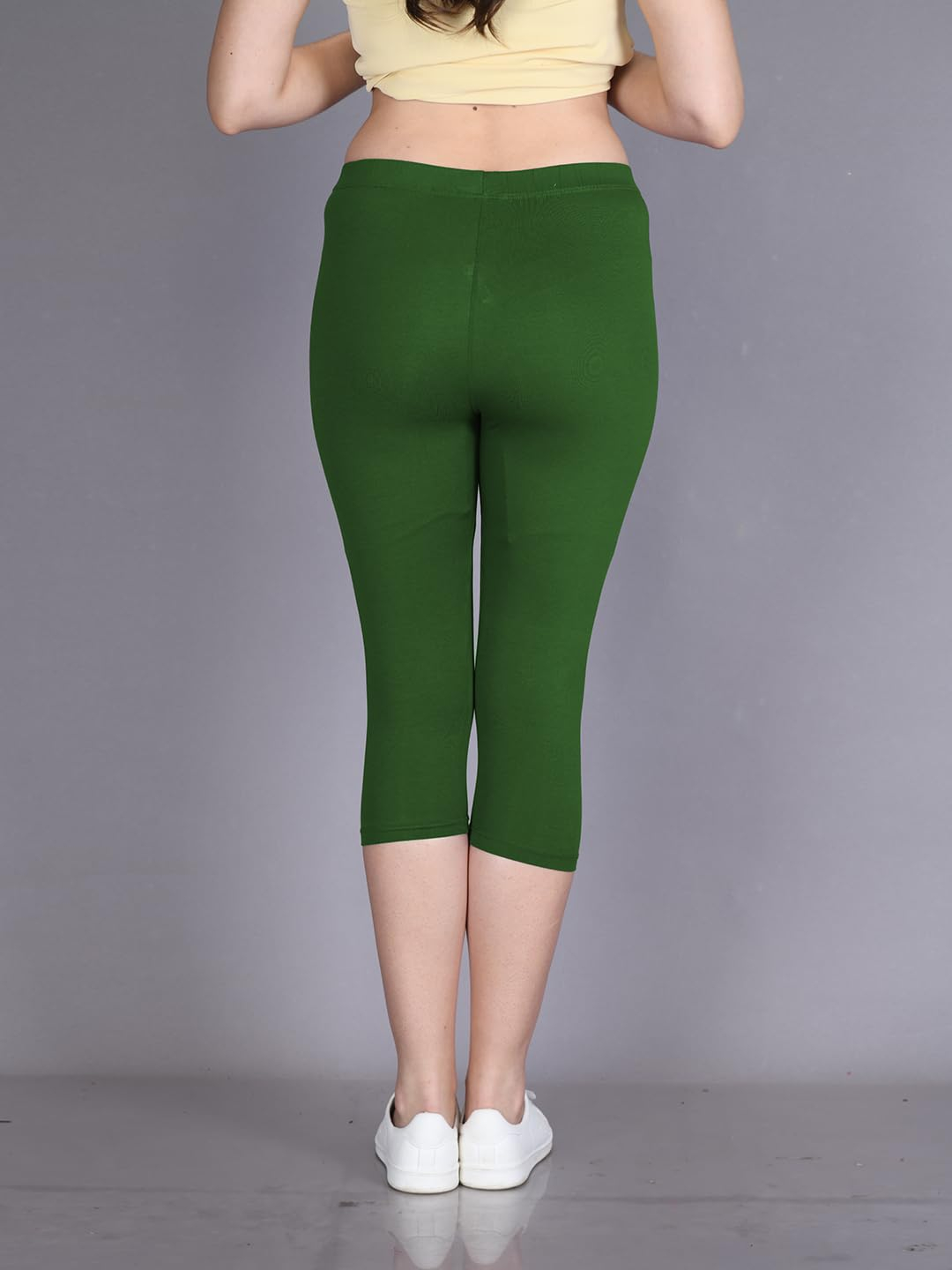 Lyra Women's High-Rise Cotton Capri Leggings - Image 169
