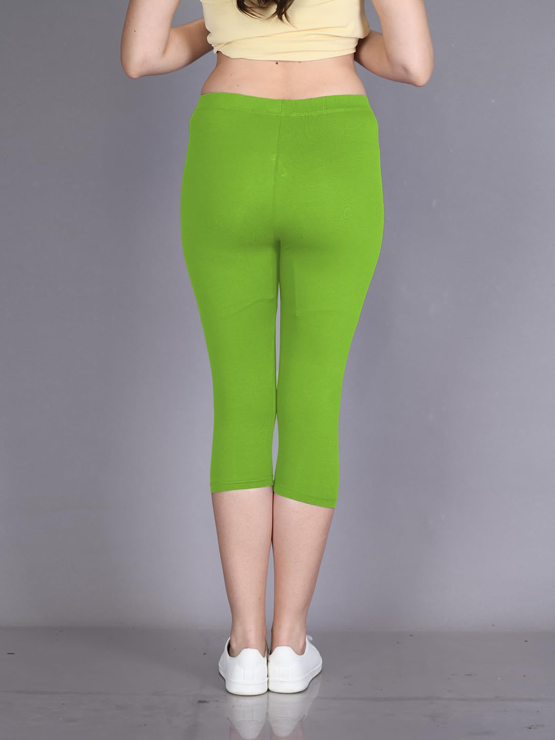 Lyra Women's High-Rise Cotton Capri Leggings - Image 189