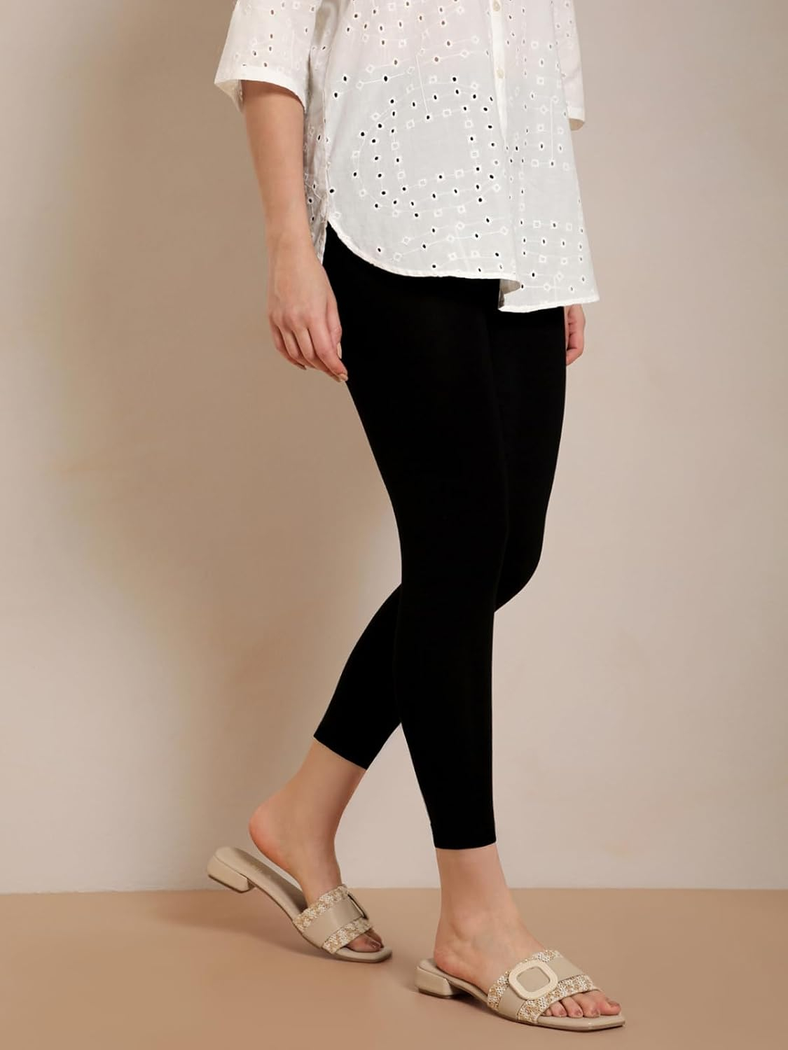 Twin Birds Women's Viscose High-Ankle Leggings - Image 3