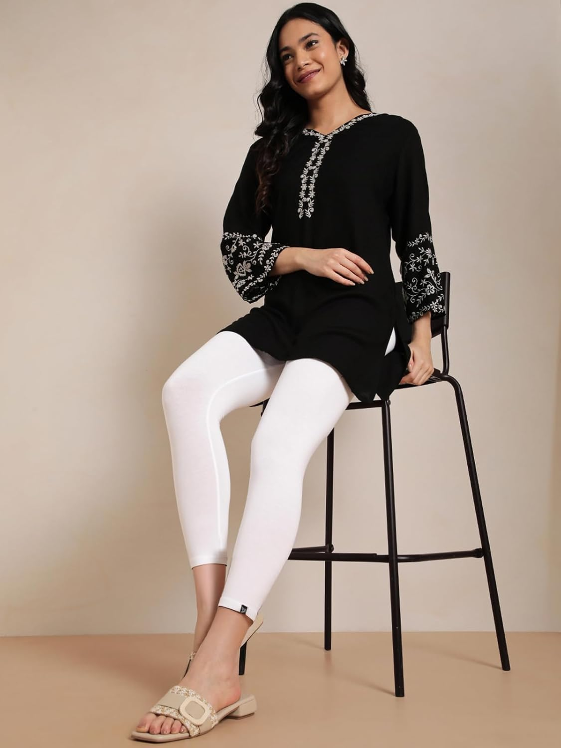 Twin Birds Women's Viscose High-Ankle Leggings - Image 13