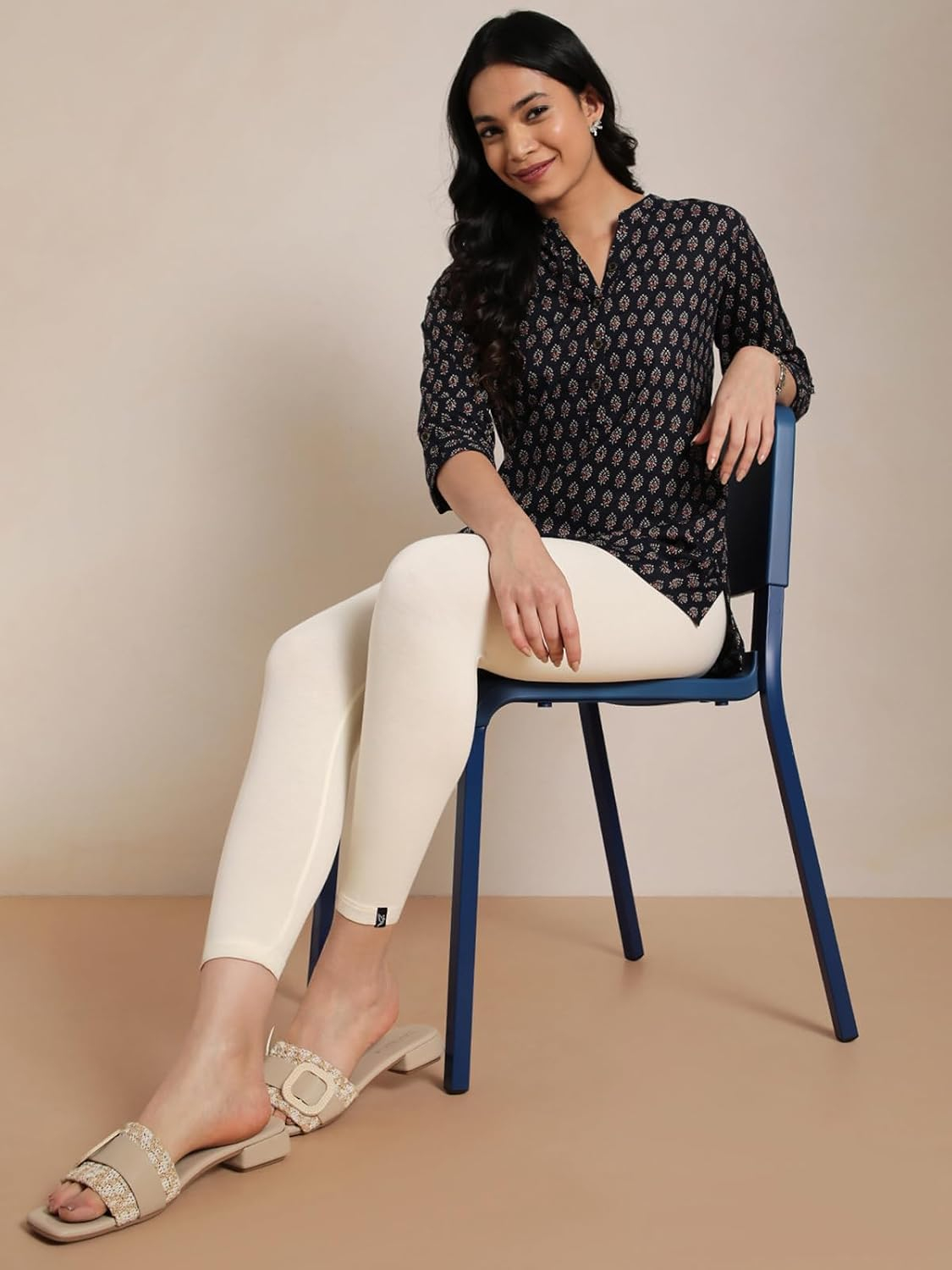 Twin Birds Women's Viscose High-Ankle Leggings - Image 43