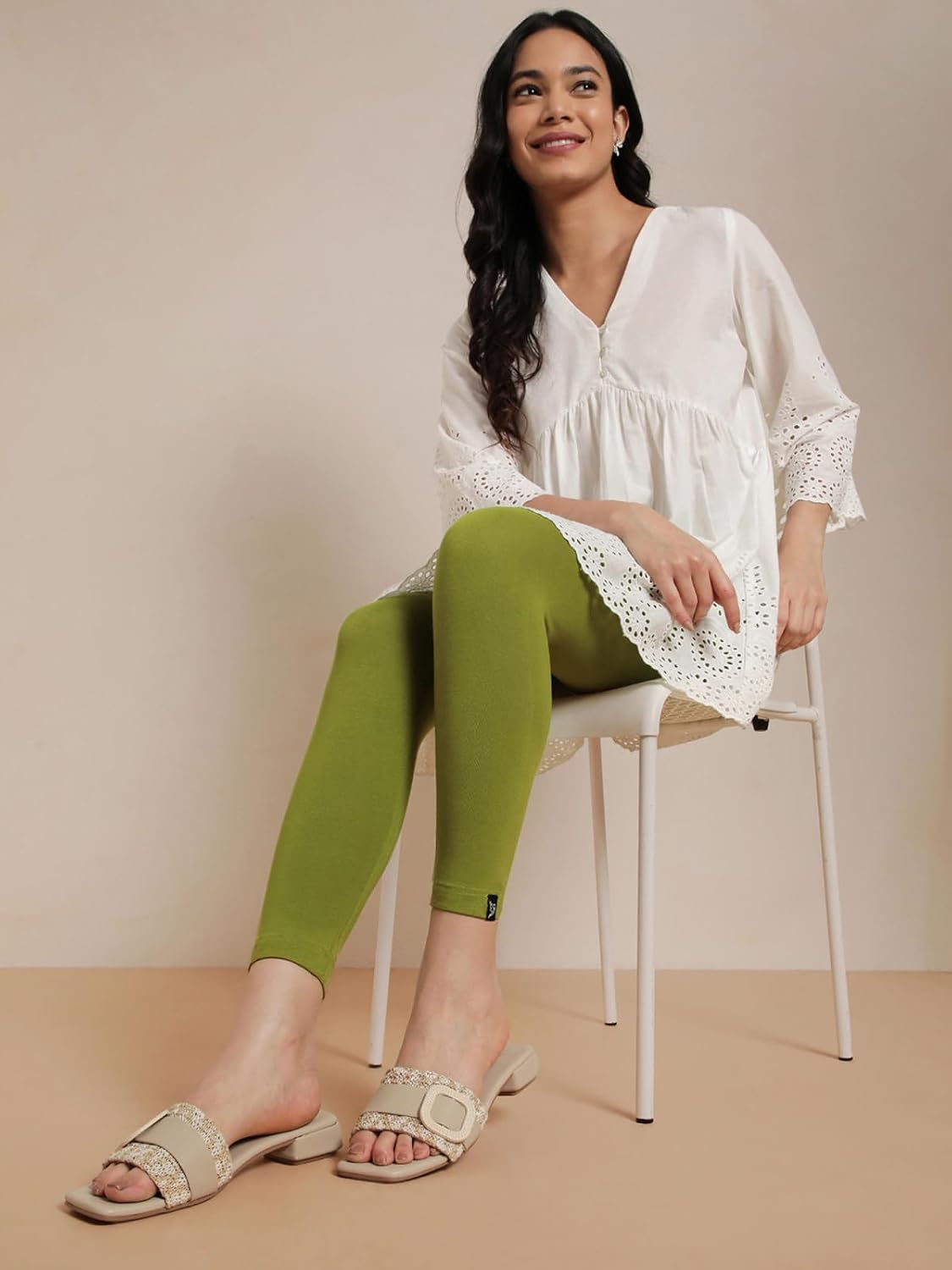 Twin Birds Women's Viscose High-Ankle Leggings - Image 49