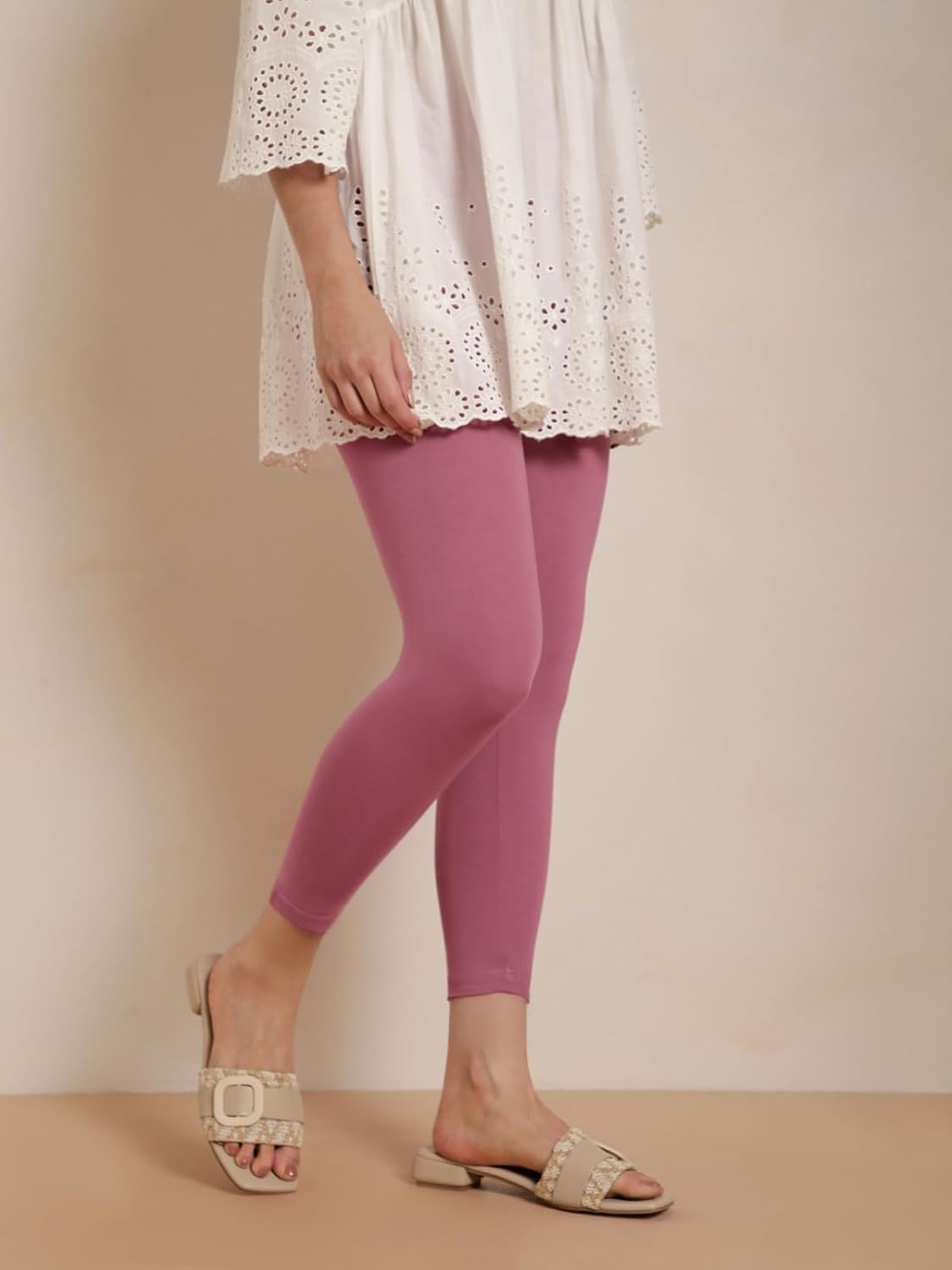Twin Birds Women's Viscose High-Ankle Leggings - Image 64