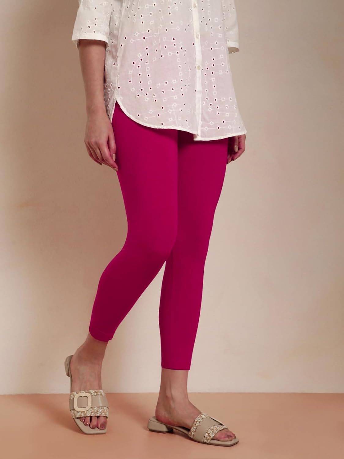 Twin Birds Women's Viscose High-Ankle Leggings - Image 71