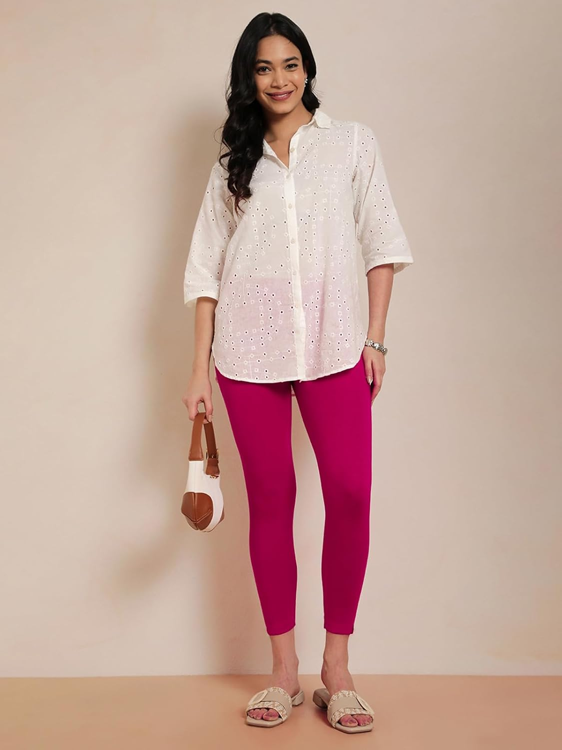 Twin Birds Women's Viscose High-Ankle Leggings - Image 74