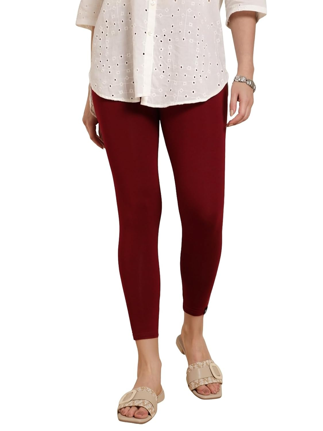 Twin Birds Women's Viscose High-Ankle Leggings - Image 75