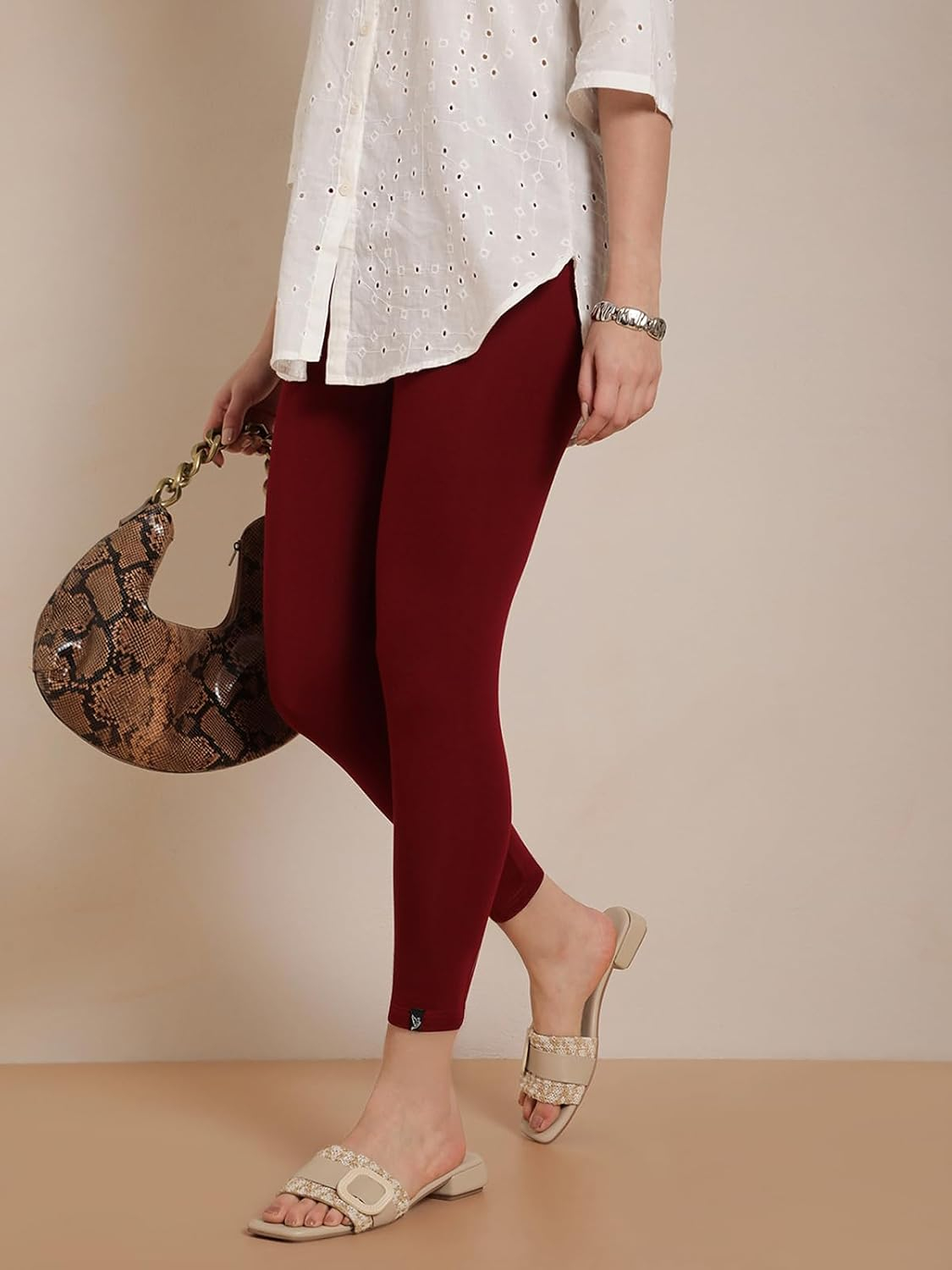 Twin Birds Women's Viscose High-Ankle Leggings - Image 76