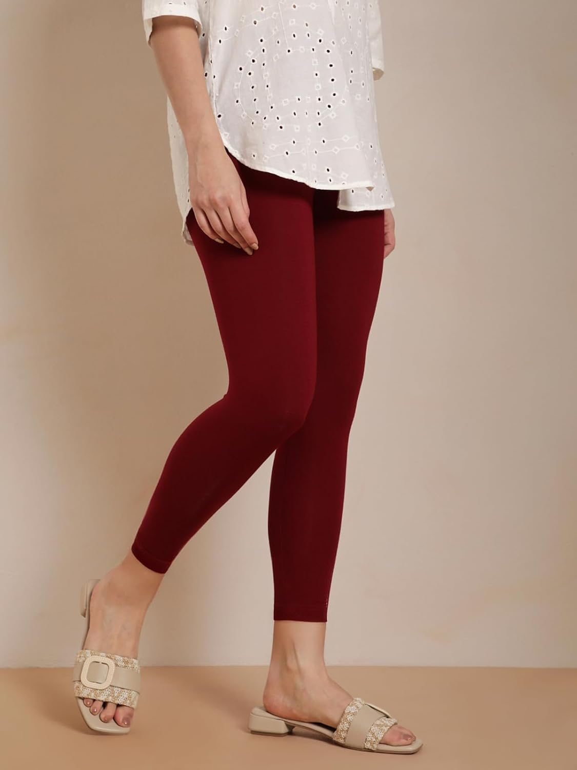 Twin Birds Women's Viscose High-Ankle Leggings - Image 77