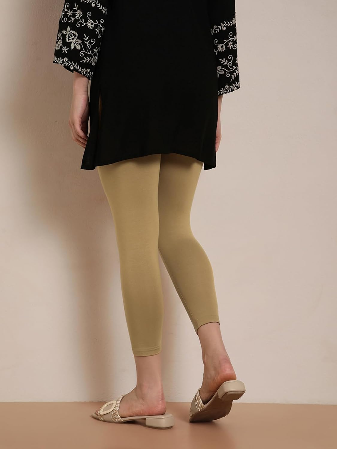 Twin Birds Women's Viscose High-Ankle Leggings - Image 84