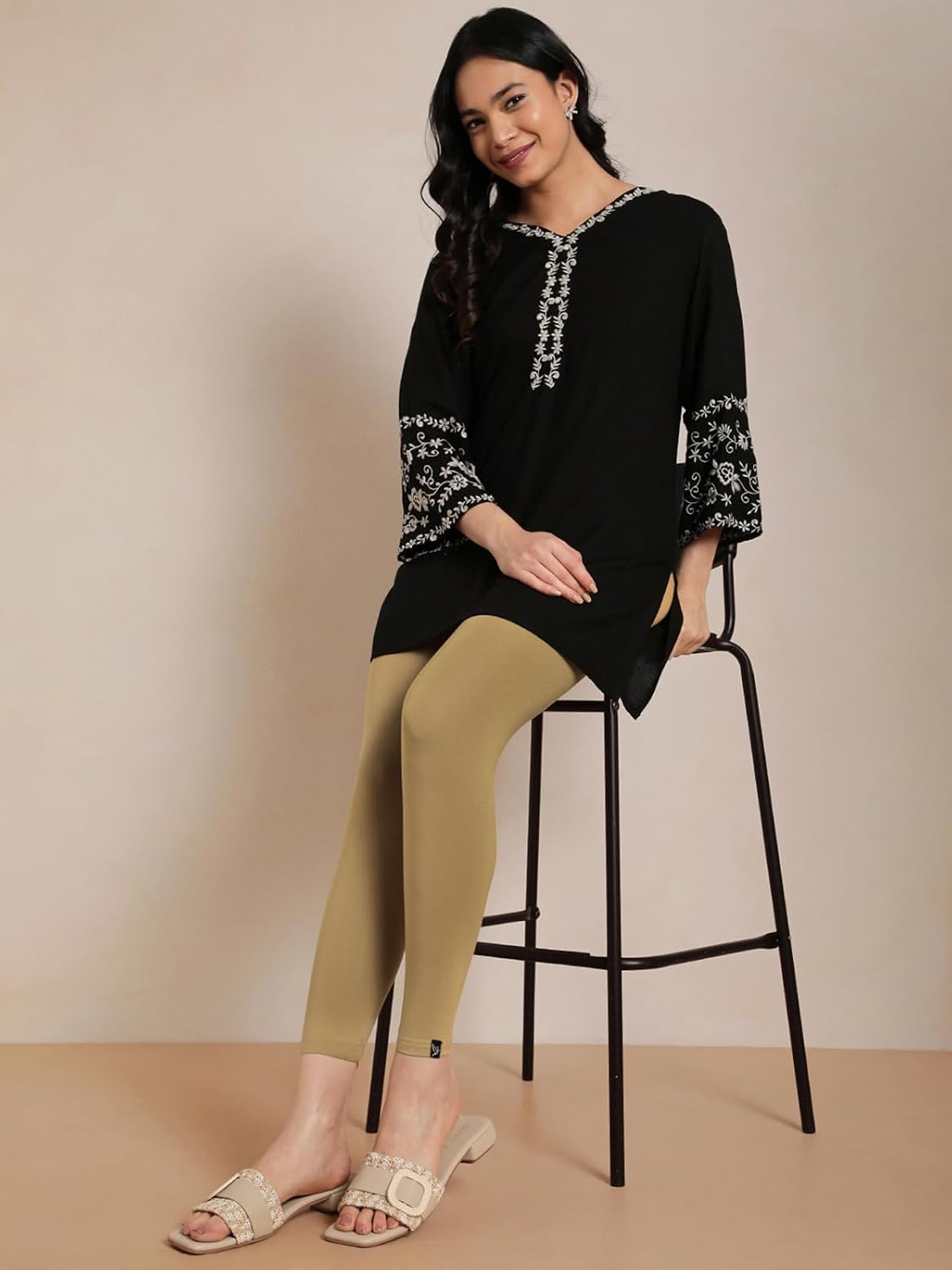 Twin Birds Women's Viscose High-Ankle Leggings - Image 86