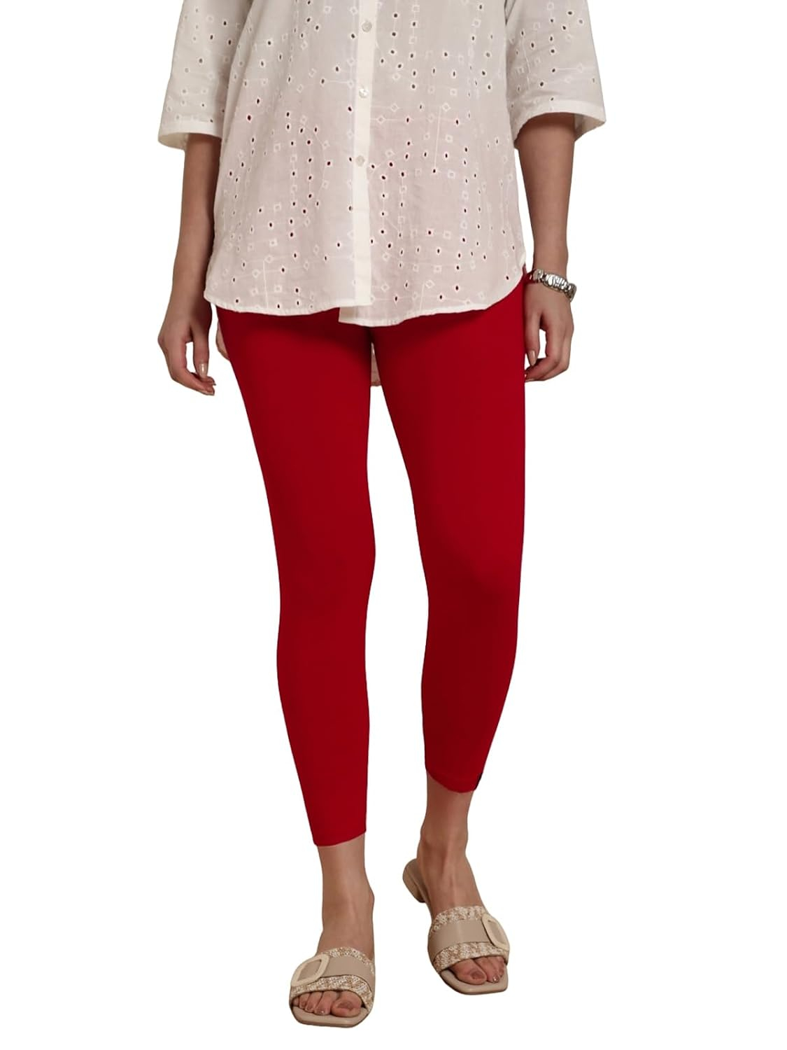 Twin Birds Women's Viscose High-Ankle Leggings - Image 87