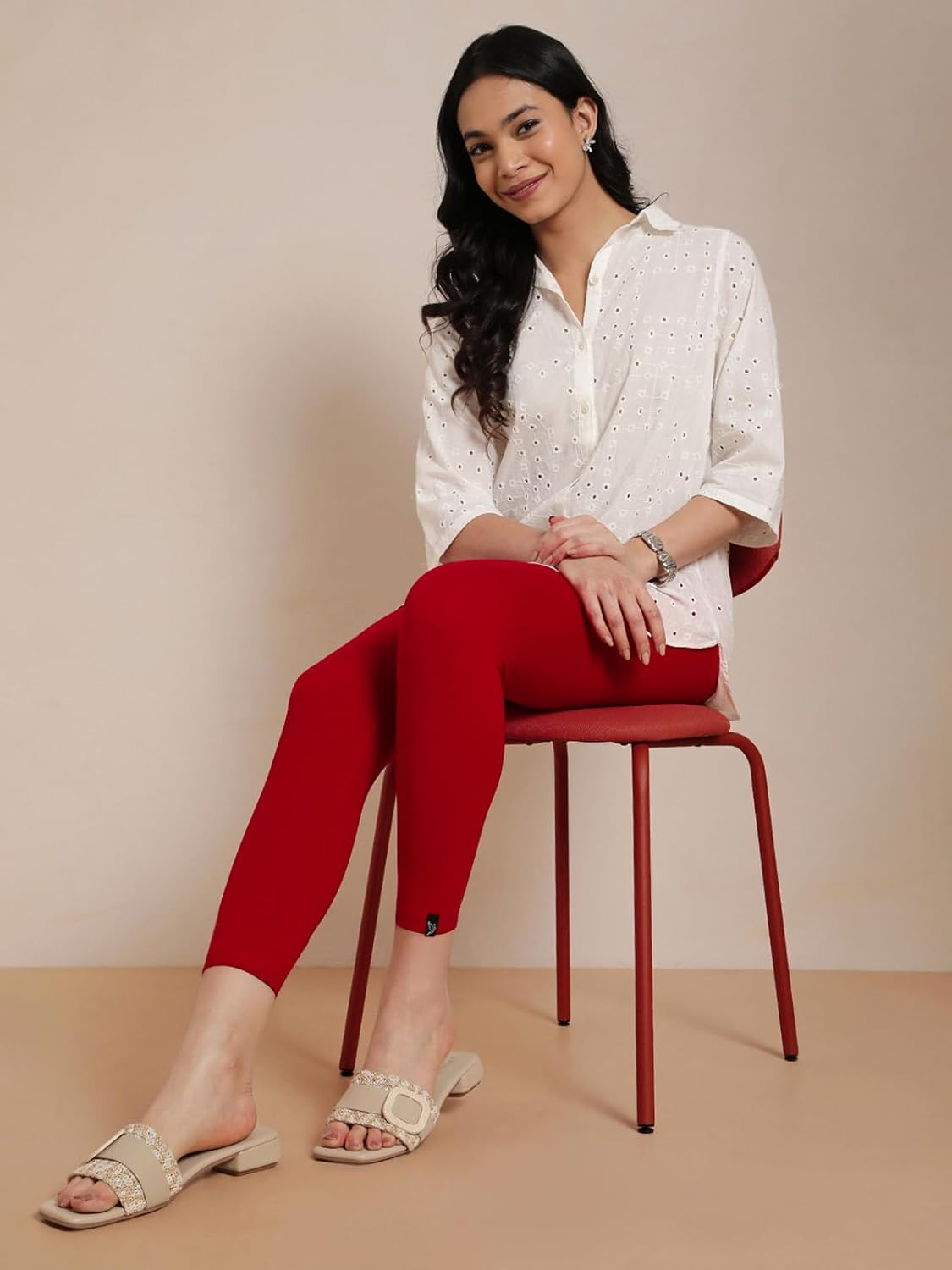 Twin Birds Women's Viscose High-Ankle Leggings - Image 92