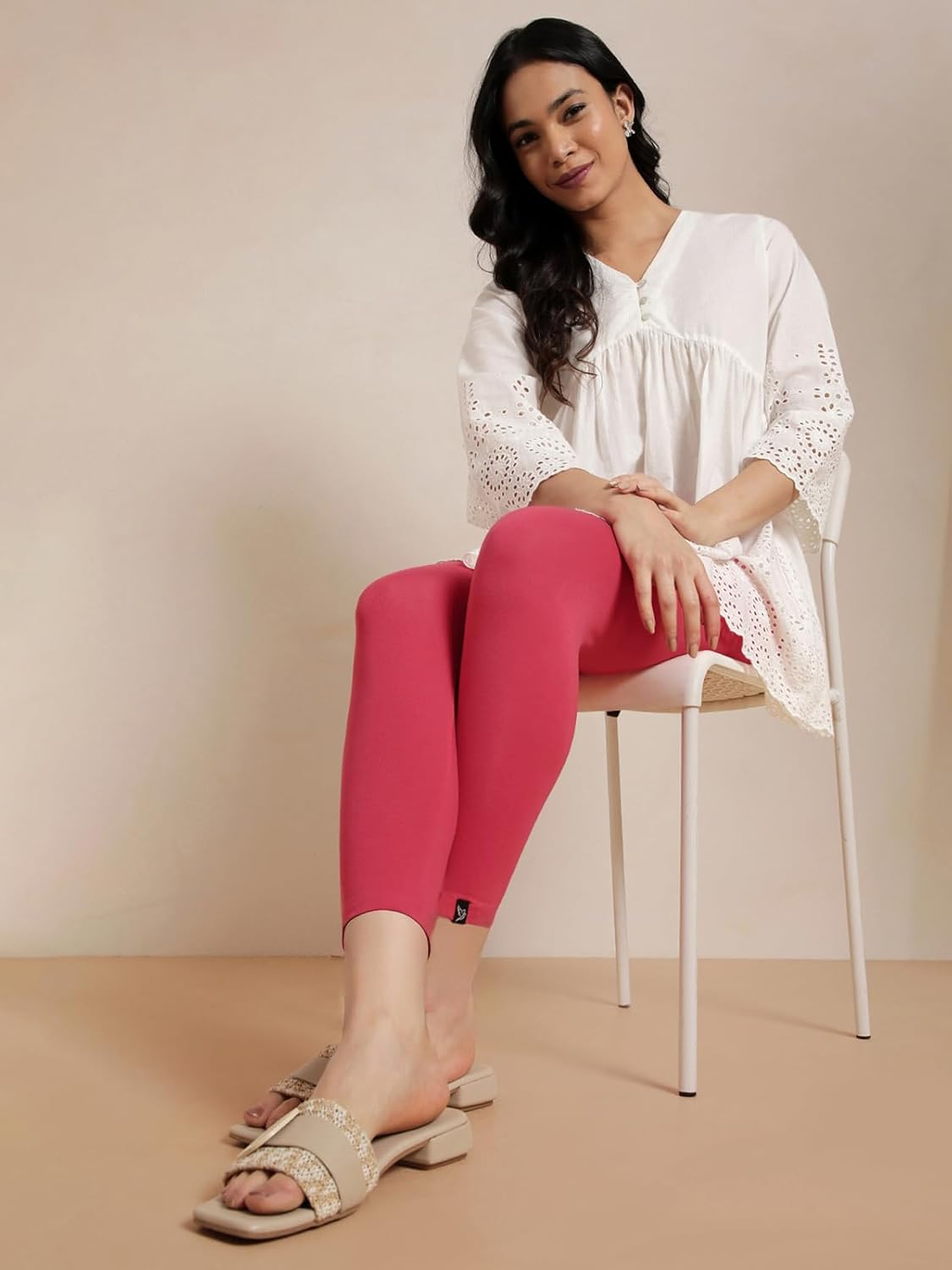 Twin Birds Women's Viscose High-Ankle Leggings - Image 98
