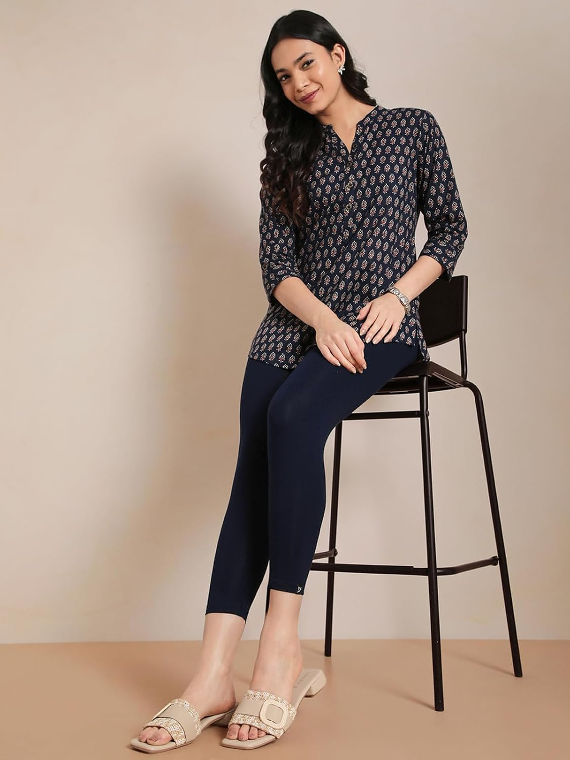 Twin Birds Women's Viscose High-Ankle Leggings - Image 104