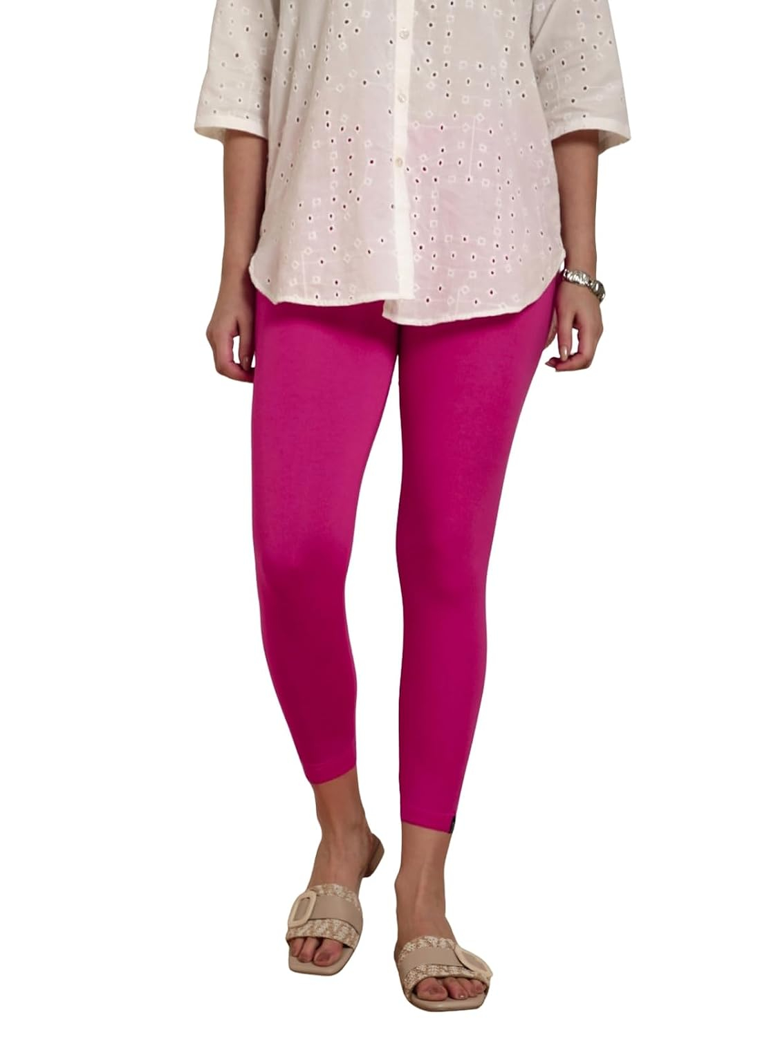 Twin Birds Women's Viscose High-Ankle Leggings - Image 105