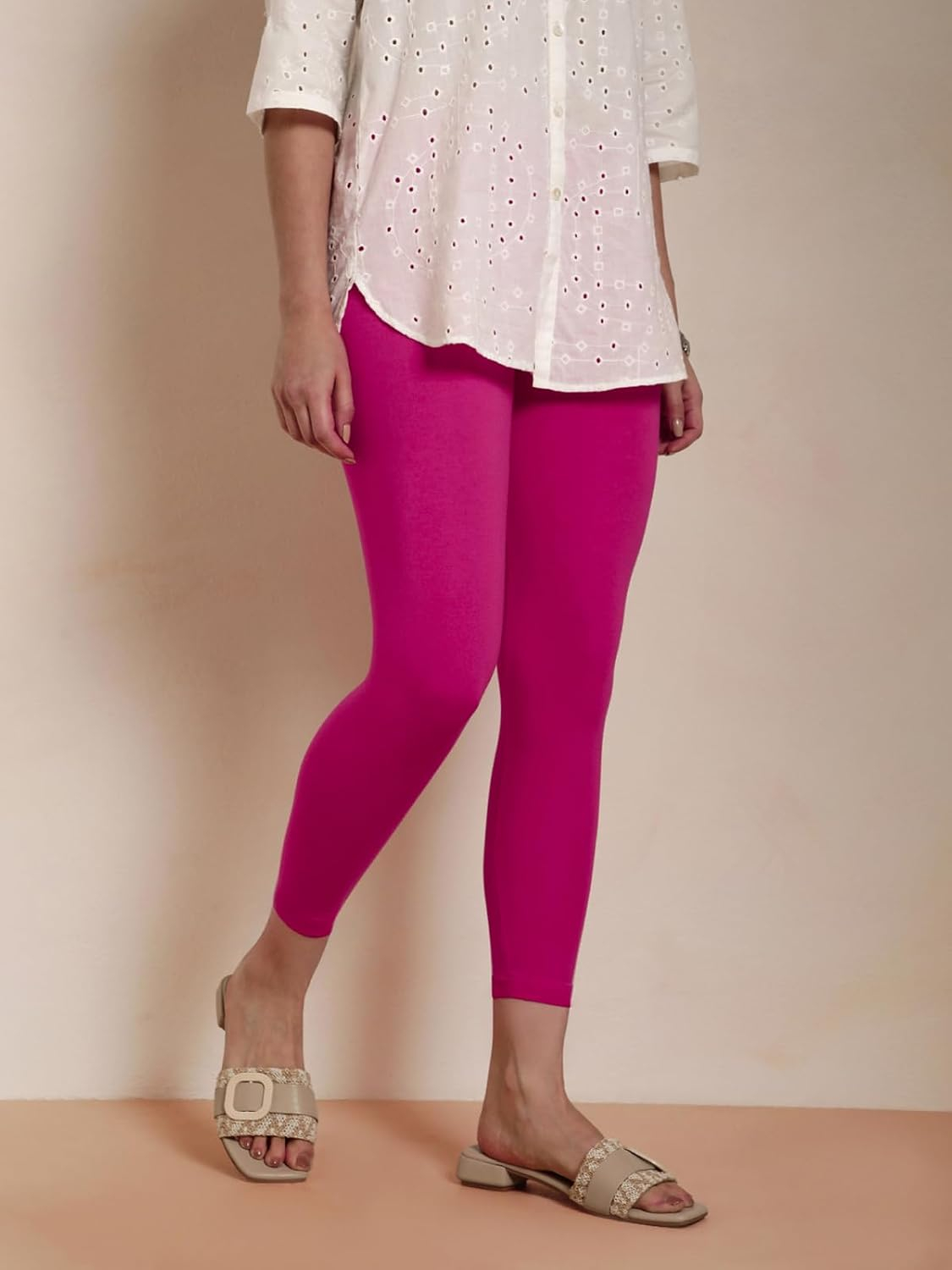 Twin Birds Women's Viscose High-Ankle Leggings - Image 107