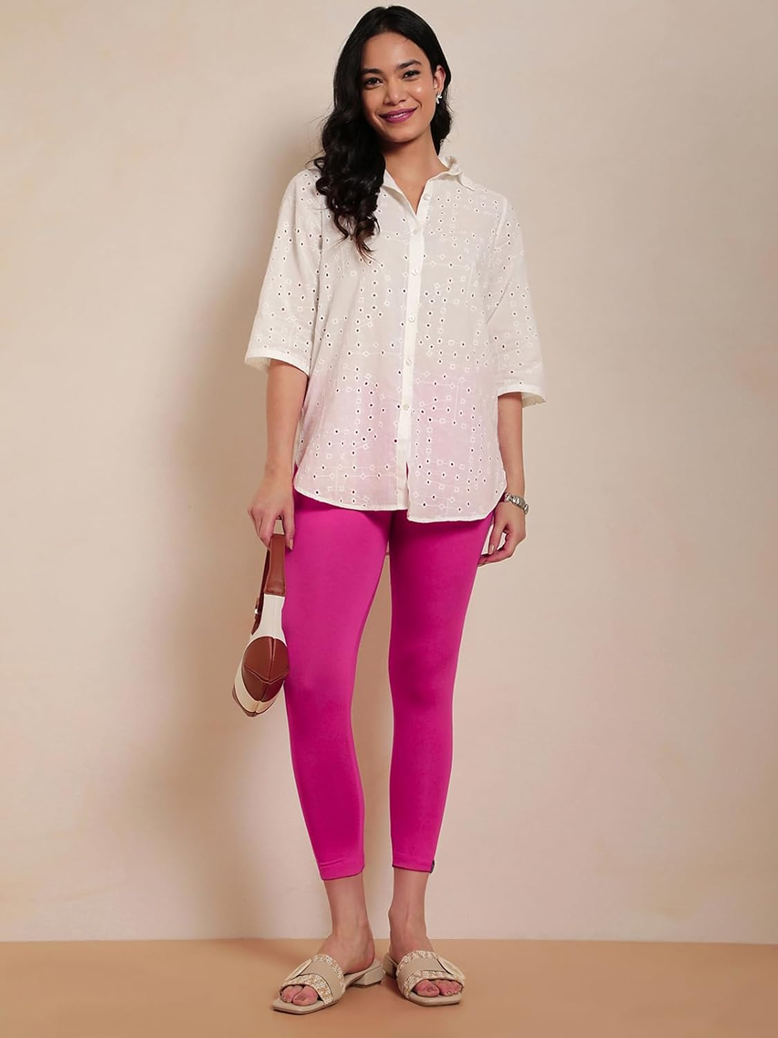 Twin Birds Women's Viscose High-Ankle Leggings - Image 110