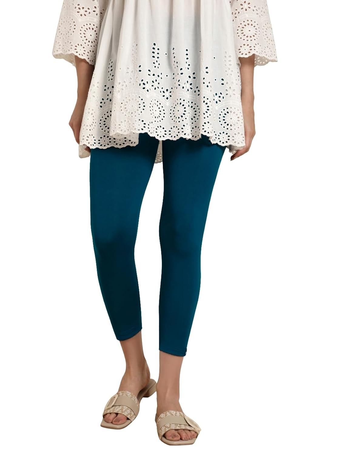 Twin Birds Women's Viscose High-Ankle Leggings - Image 129