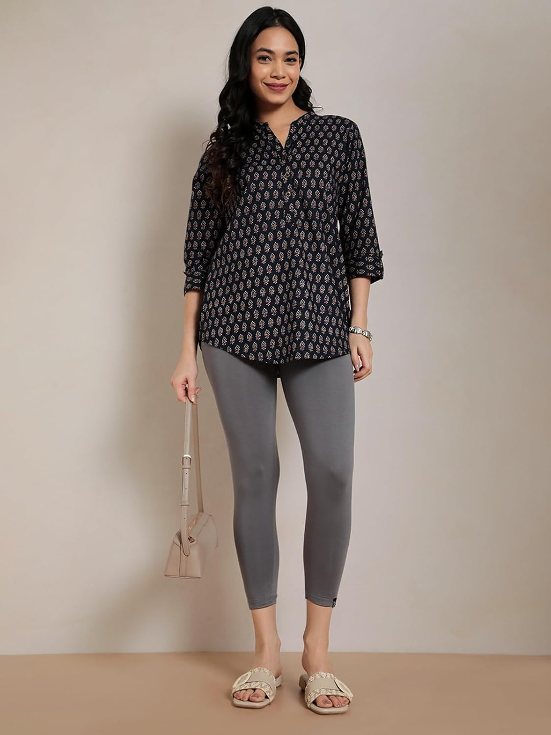 Twin Birds Women's Viscose High-Ankle Leggings - Image 152