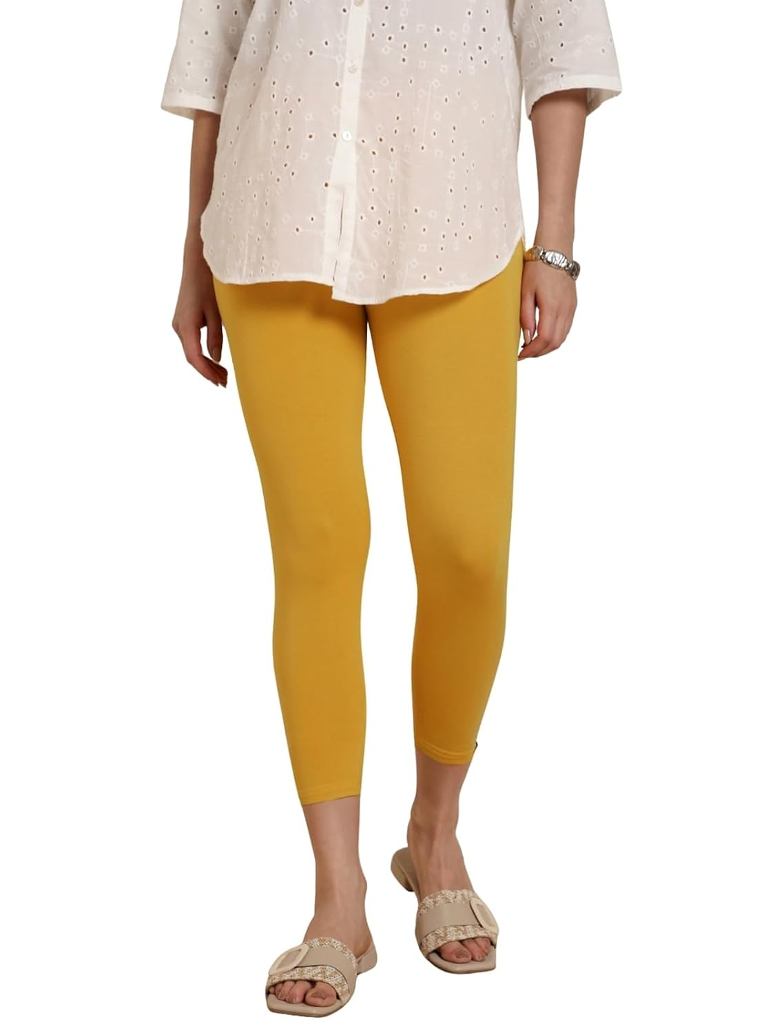 Twin Birds Women's Viscose High-Ankle Leggings - Image 153