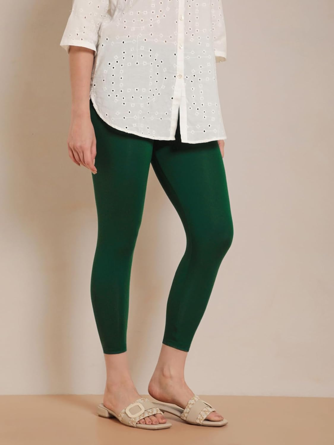 Twin Birds Women's Viscose High-Ankle Leggings - Image 161