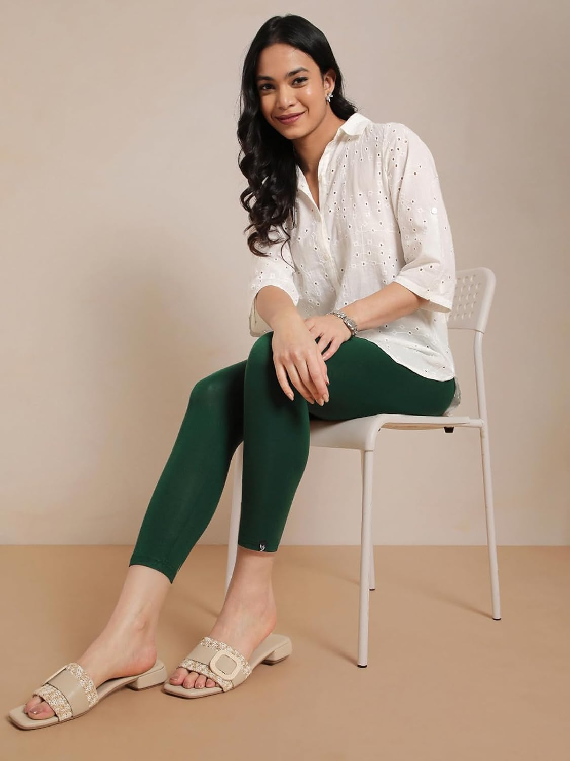 Twin Birds Women's Viscose High-Ankle Leggings - Image 164