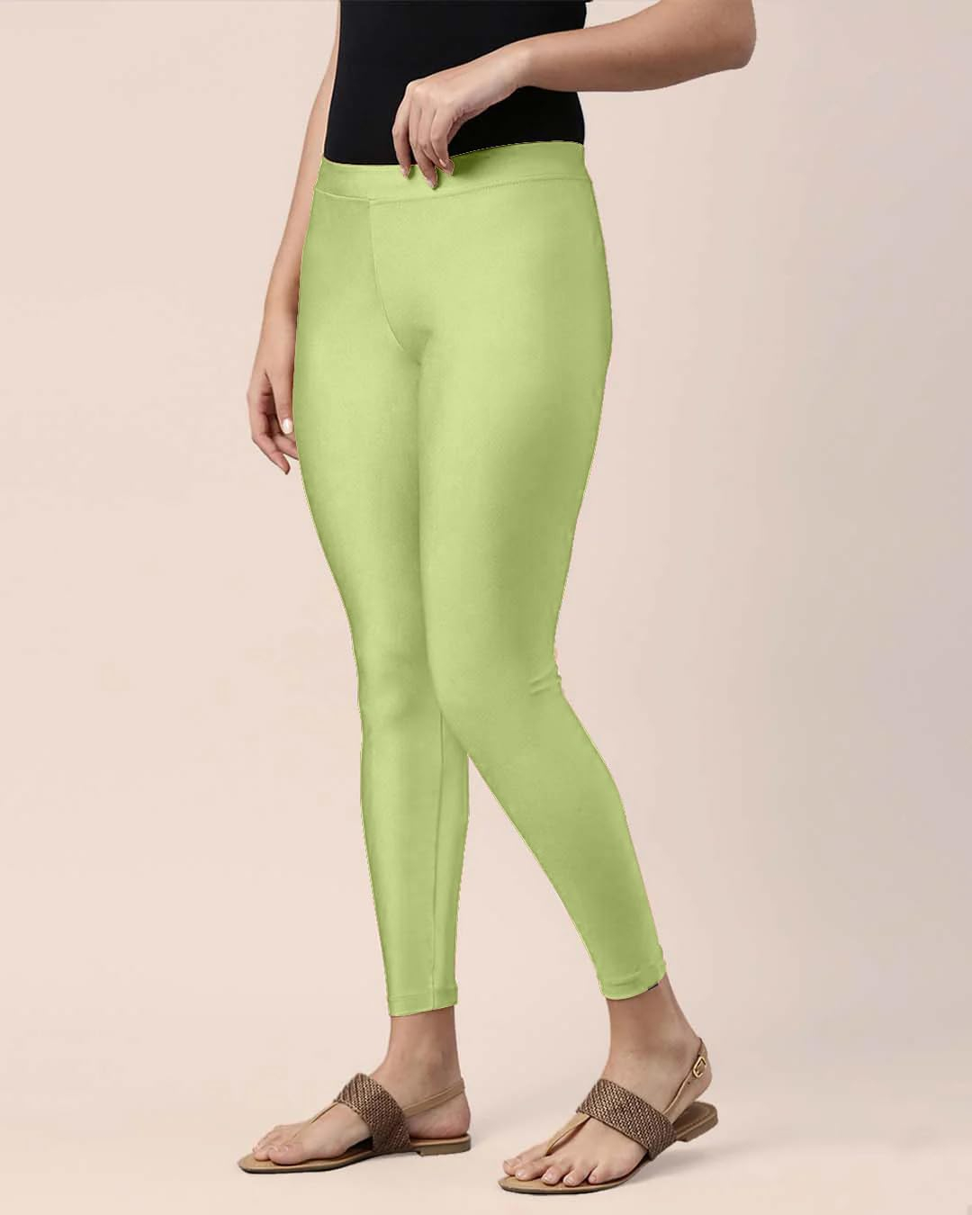 Mehrang Women's Slim-Fit Ankle-Length Shimmer Leggings - Image 11